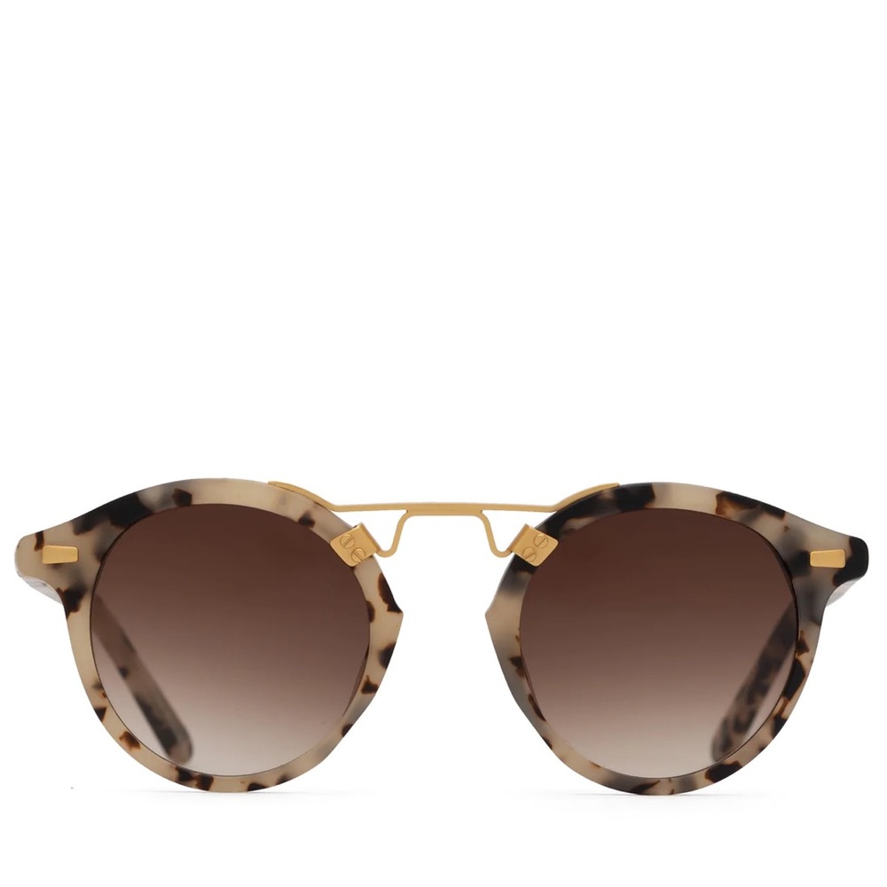 KREWE ST. LOUIS CLASSICS SUNGLASSES
MATTE OYSTER/GOLD/AMBER GRADIENT